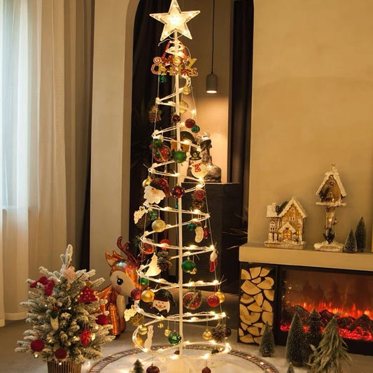 Árvore de Natal 1,80 m Iluminada com Enfeites