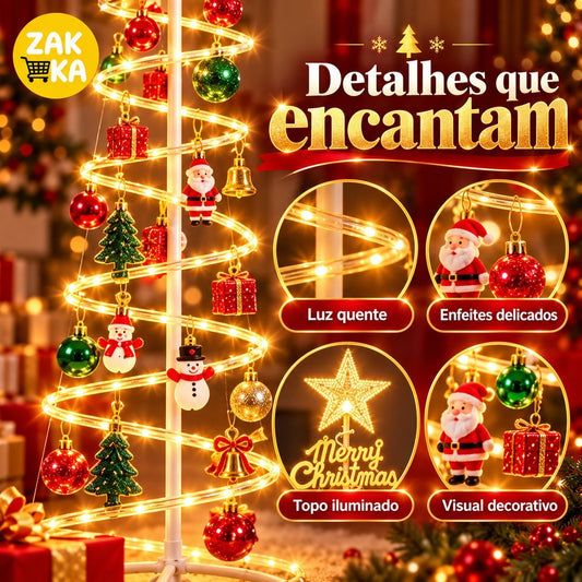 Árvore de Natal LED Espiral 1,80 m