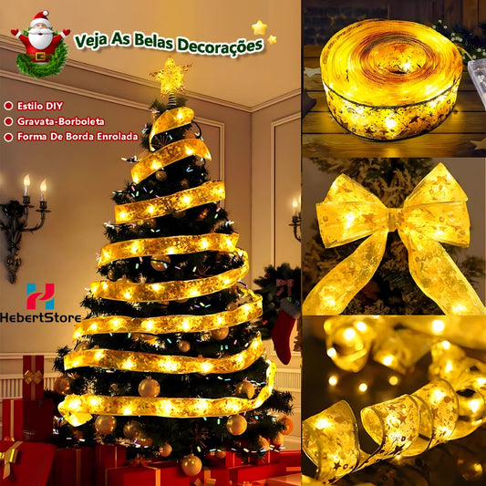 Árvore de Natal de Fita LED 10 m