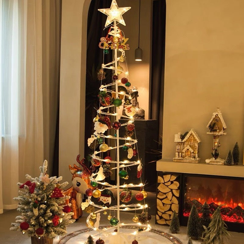Árvore de Natal 1,80 m Iluminada com Enfeites