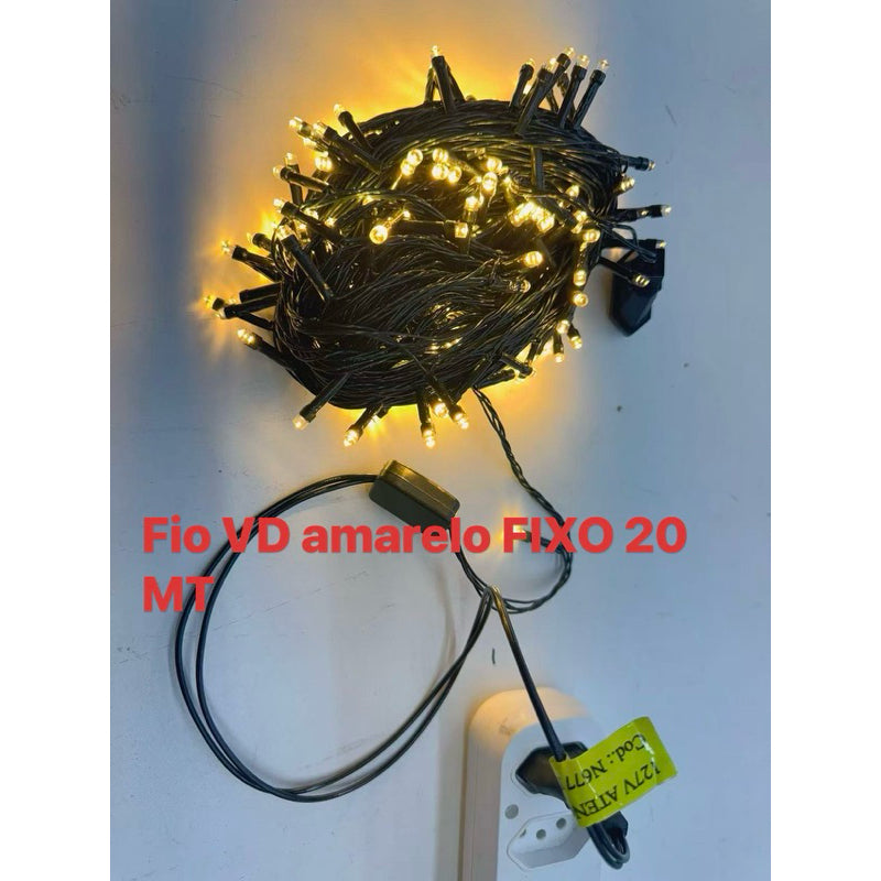 Pisca-Pisca 18 m com 200 LEDs e 8 Funções – 127V