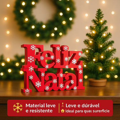 Letreiro Feliz Natal Decorativo