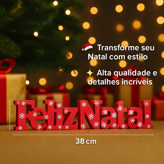 Letreiro Feliz Natal Decorativo