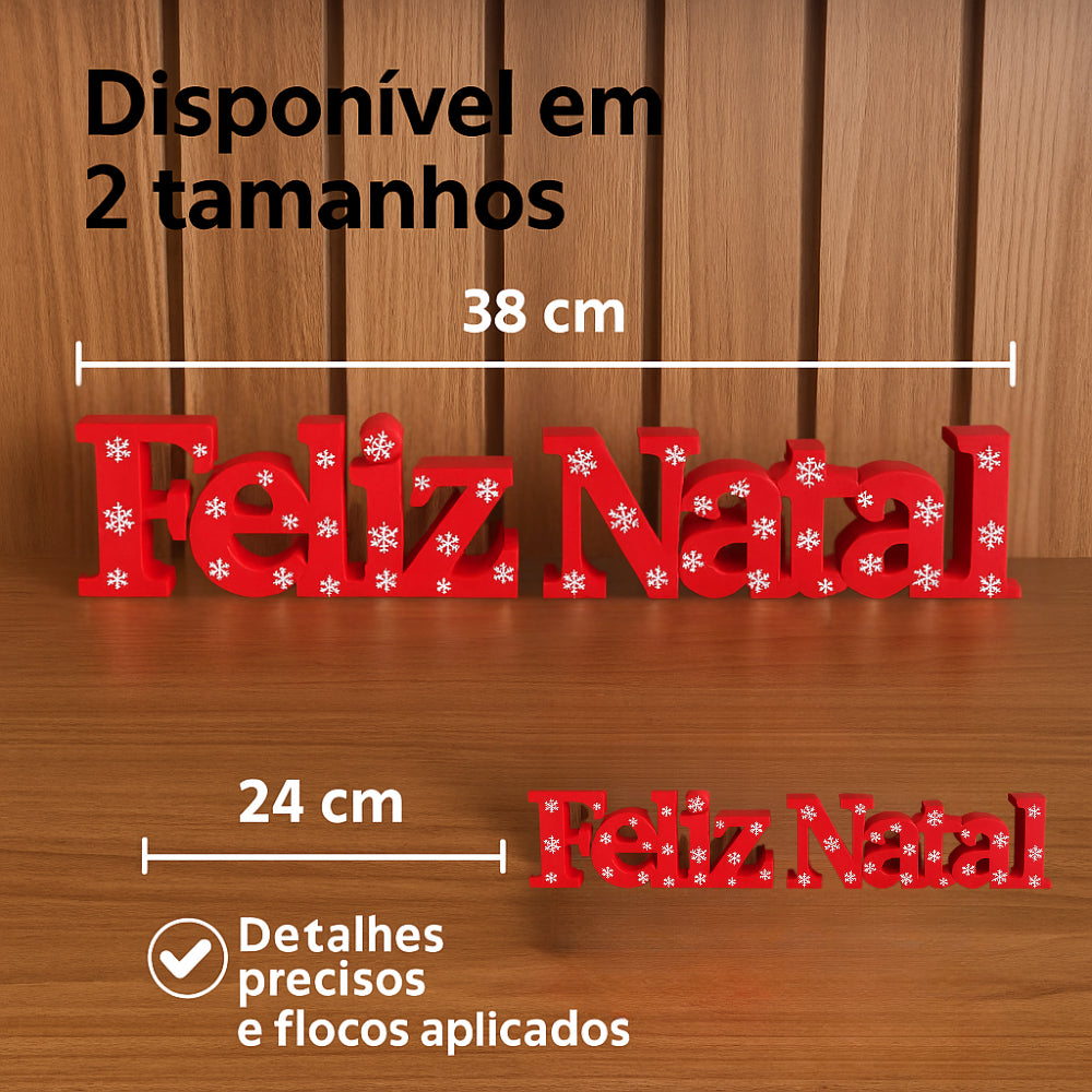 Letreiro Feliz Natal Decorativo