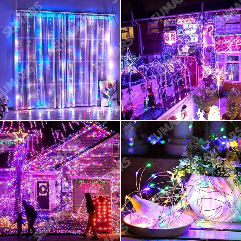 Luzes de Natal Solares
