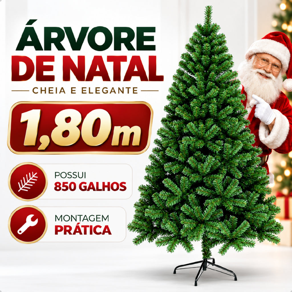Árvore de Natal Pinheiro Canadense Luxo