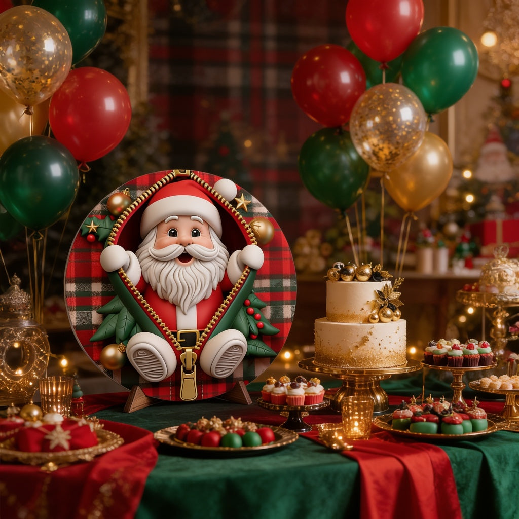Capa de Porta Papai Noel Feliz Natal