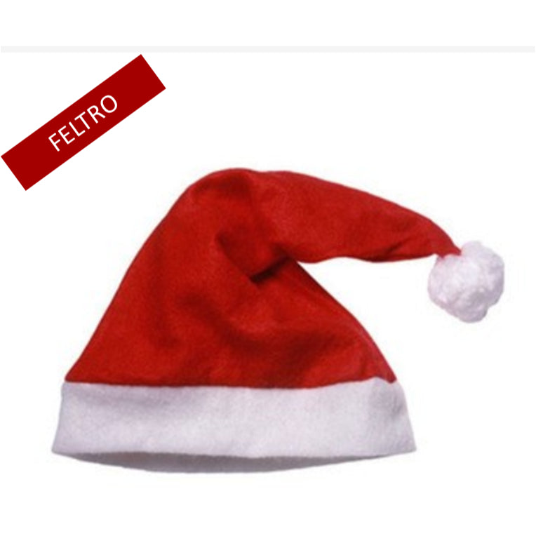 Kit Gorros de Papai Noel em Feltro