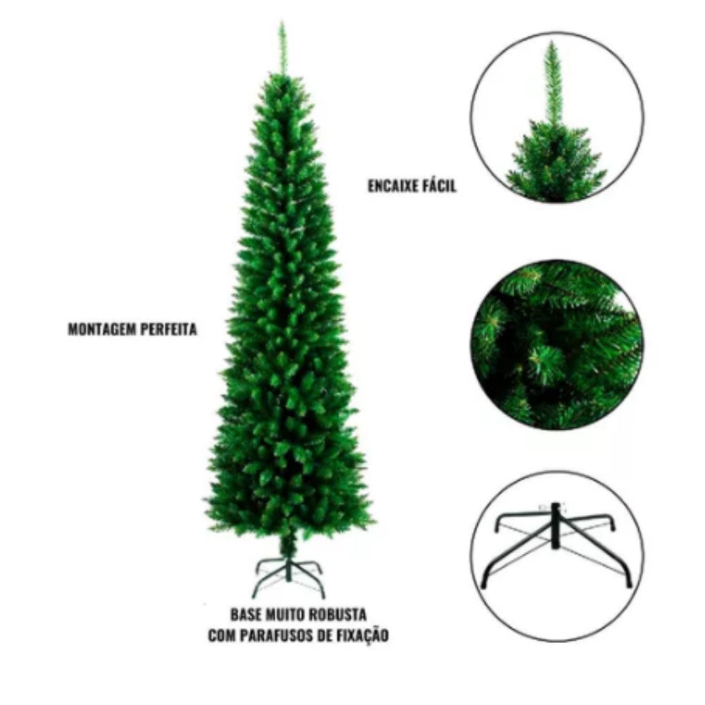 Árvore de Natal Slim Cheia
