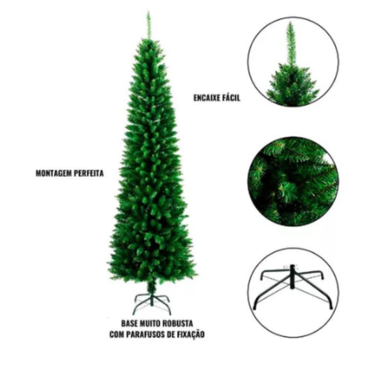 Árvore de Natal Slim Cheia