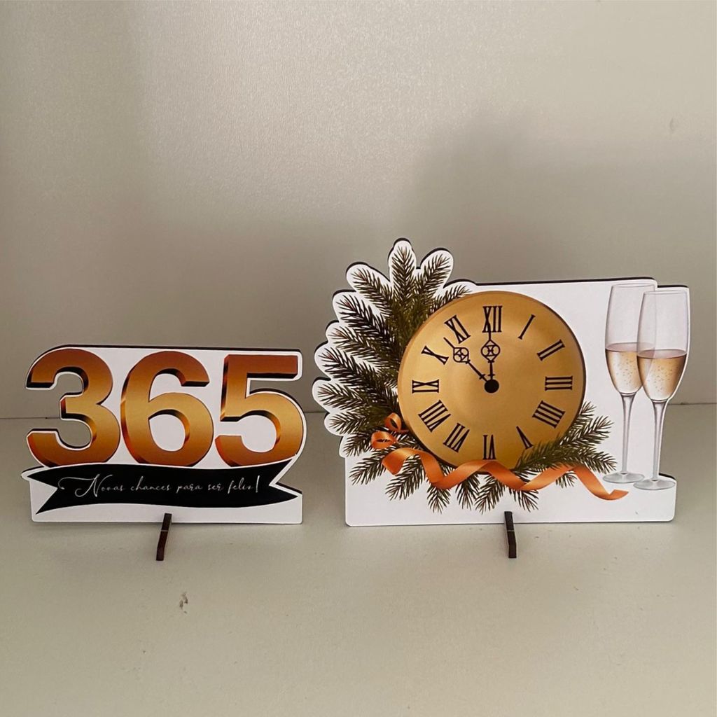 Kit 4 Displays de Mesa Natal e Ano Novo