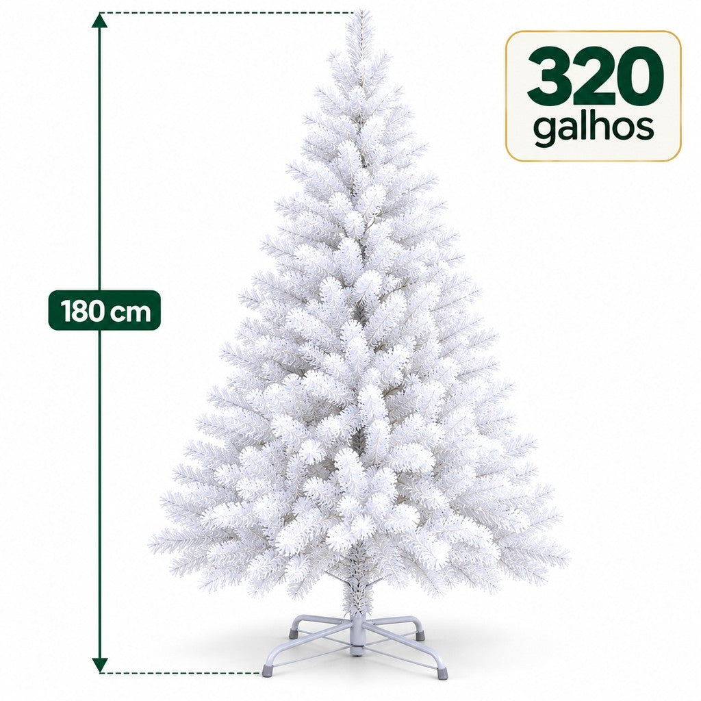 Árvore de Natal 1,80 m com Pé de Ferro