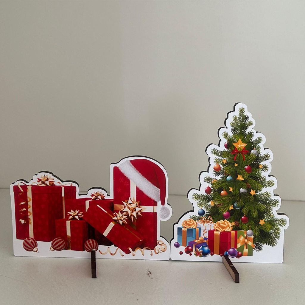 Kit 4 Displays de Mesa Natal e Ano Novo